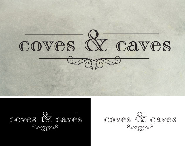 Coves & Caves logo design