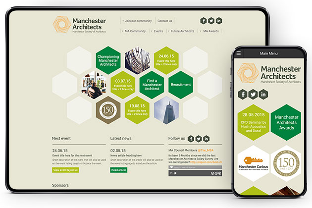 Manchester Architects website design and build