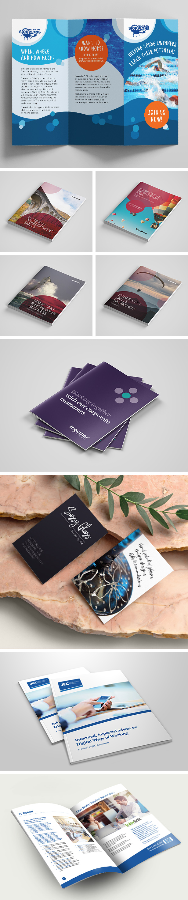 Leaflet and brochure design by Mode=Create