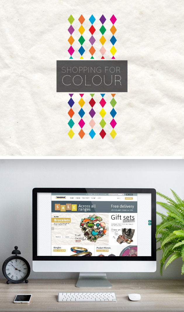 Shopping For Colour logo design