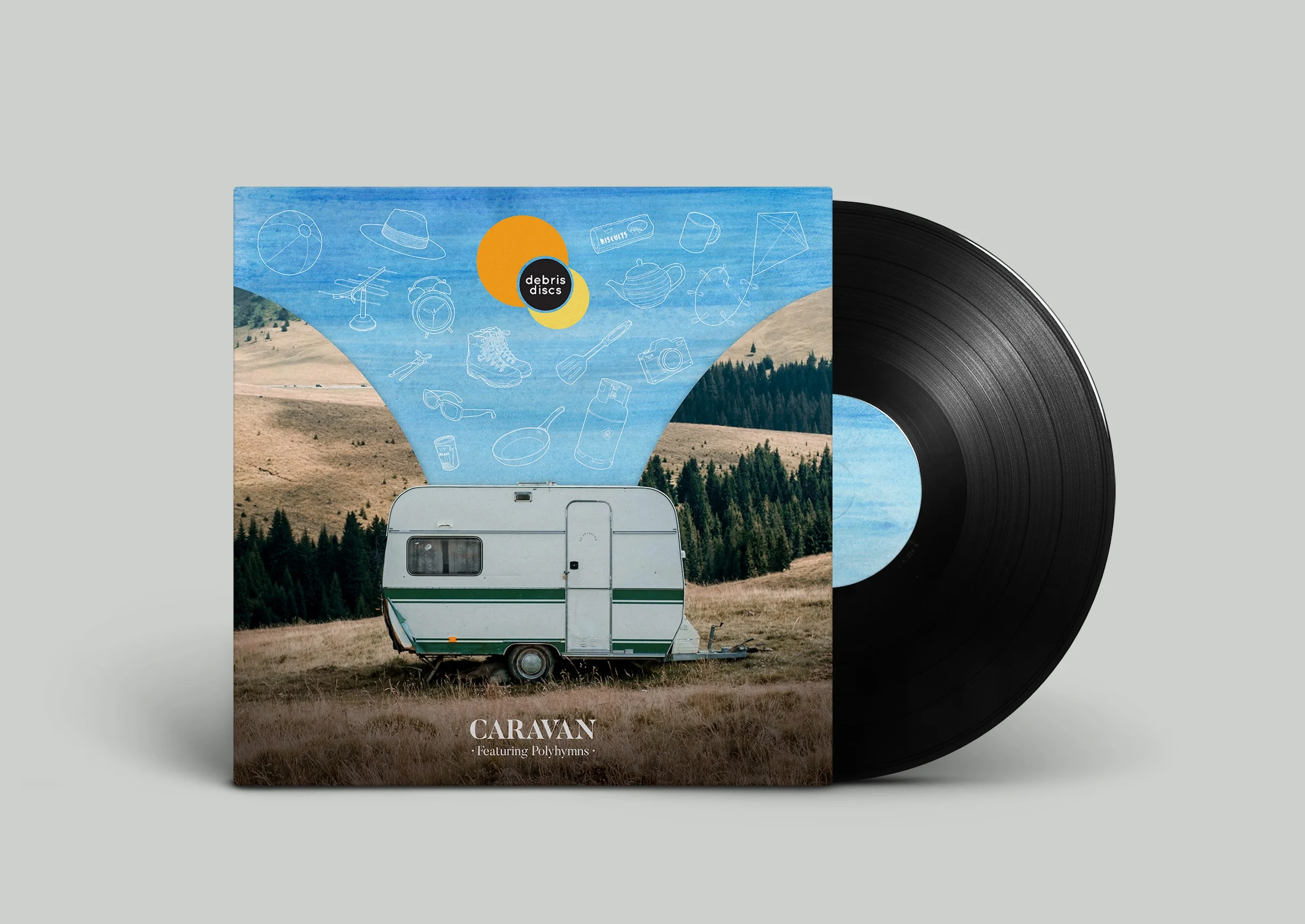 Debris Discs Caravan artwork and vinyl